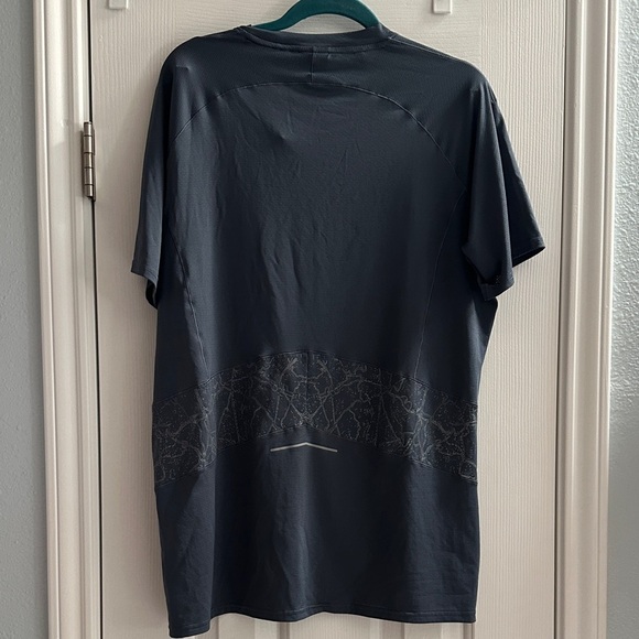 Gymshark Men's Speed Tee Shirt Titanium Blue XL Running Training Gym Lightweight - Picture 6 of 6